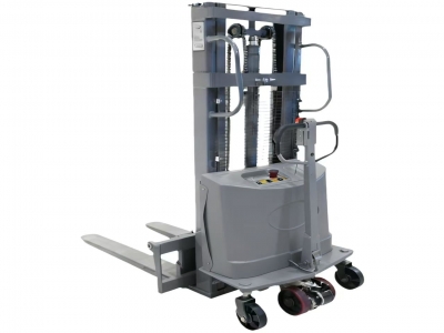 Fully or semi-electric forklifts, 2-ton, with battery, small hydraulic lifting stacker, elevated forklift, handling and loading/unloading vehicle