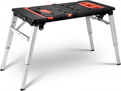 Multifunctional Folding Work Table, 7 in 1 Work Benches for Garage, as Portable Workbench, Sawhorse, Scaffold, Platform