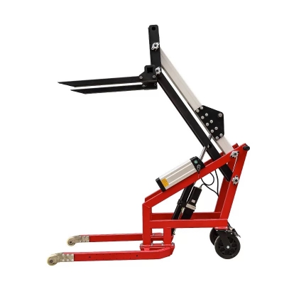 Portable electric hydraulic forklift, telescopic arm loading and unloading forklift, small loading and unloading vehicle, lifting and lowering manual stacker, handling vehicle